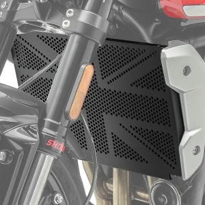 Jäähdyttimen kansi yhteensopiva Triumph Trident 660 21-24 jäähdyttimen säleikön Zaddox KG1 kanssa
