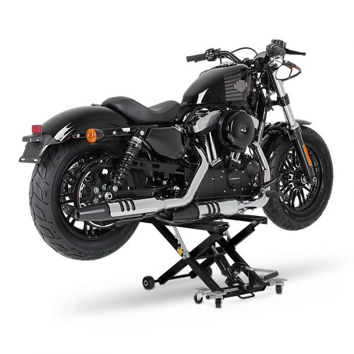 Motorrad Hebebühne XL für Harley Davidson V-Rod Muscle schwarz Scherenheber 