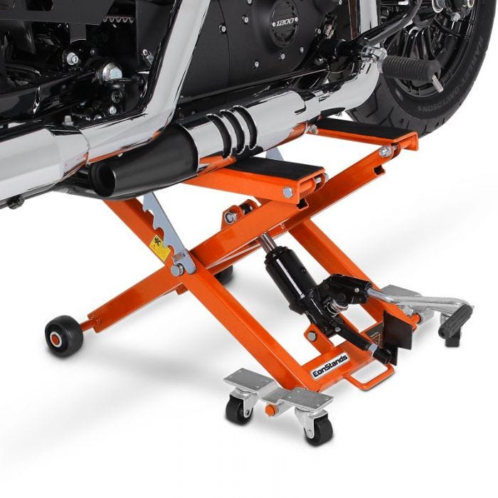 ConStands Bequille d'atelier Cric Moto ConStands Lift Mini a Ciseaux orange Pont Elevateur 