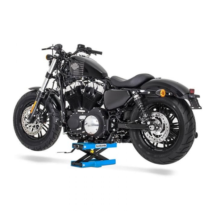 Motorrad Hebebühne L für Harley Davidson Dyna Low Rider/ S schwarz Scherenheber 