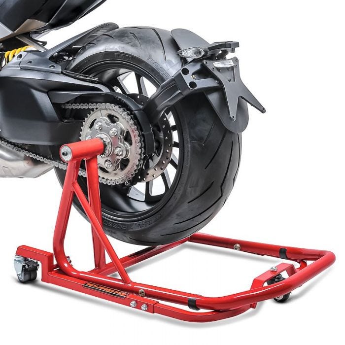 ConStands Single Motorcycle Rear Paddock Stand for KTM 1290 Super Duke/R 14-20 red 