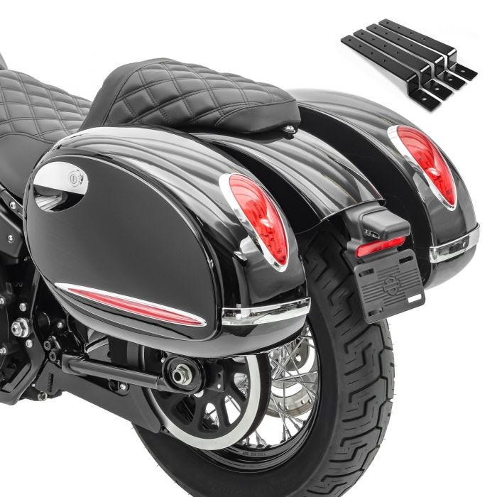 FANALE RETROVISORE integrato FANALE RETROVISORE integrato MOTO per Harley 2006-2017 Softail 