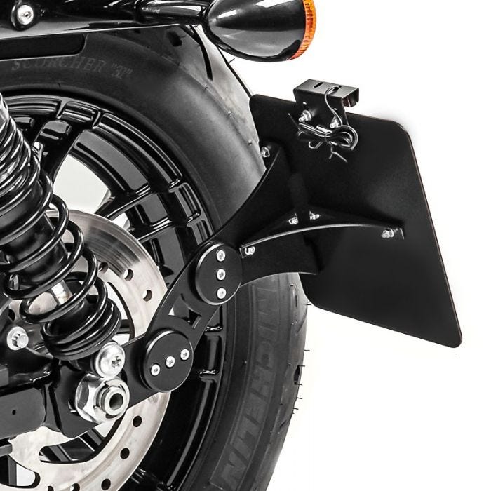 Collapsible Side Mount License Plate Bracket For Harley Sportster 883 Iron 883