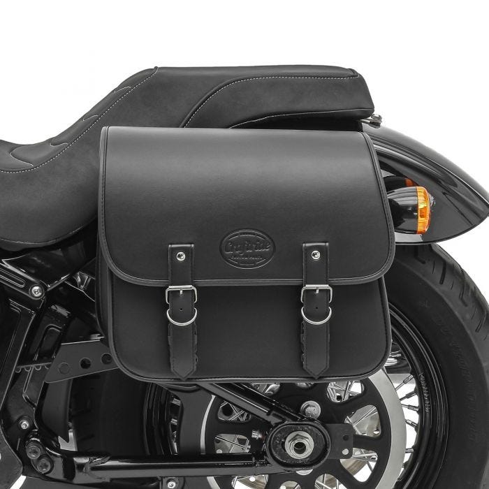 Distancia papel extraíble Harley Davidson softail y Dyna derecha Alforja 