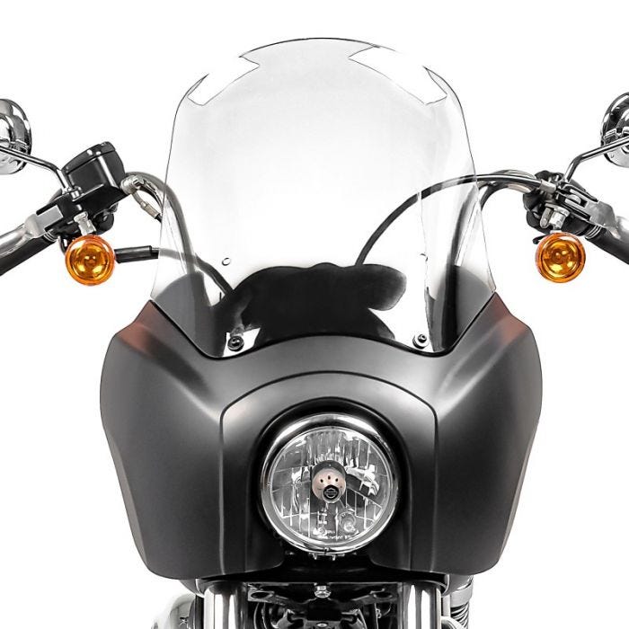 Fairing MG5 for Harley Dyna Low Rider 99-17 black light smoke