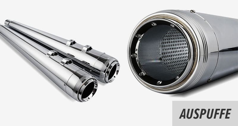 Motorrad Auspuff und Slip-On Endtopf